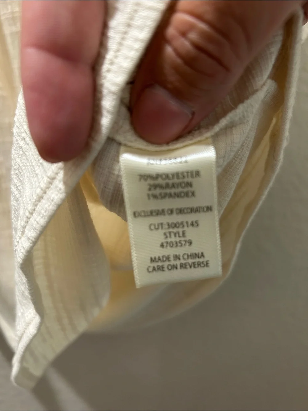 Max Studio Blouse, cream colored, sz M, worn once - Picture 4 of 4